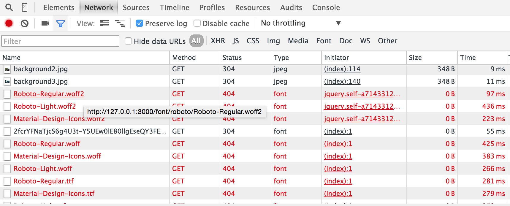 Loading Fonts Material UI Rails